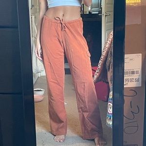 Orange Prana Cargo Pants